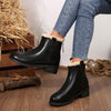 Women's Retro Platform Ankle Boots 64003394C