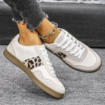 Women's Retro Leopard Lace-Up Sneakers 71957106S