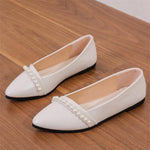 Women's Elegant Pearl Pointed Toe Flats 61161142S