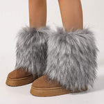 Women's Stylish Warm Fluffy Snow Boots 87035175C