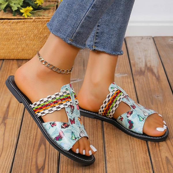 Women's Abstract Butterfly Ethnic Style Casual Slippers 20589730S