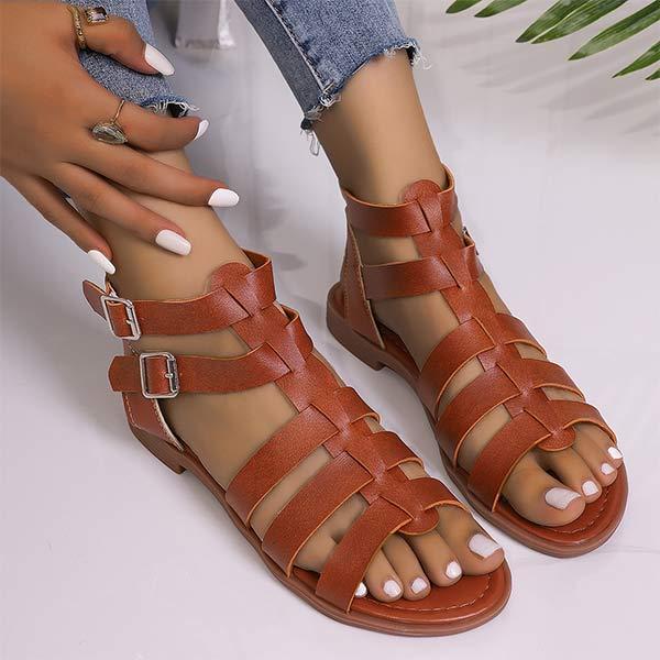 Women's Casual Roman Flat Sandals 07684066C