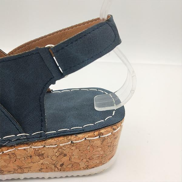 Women's Casual Velcro Wedge Sandals 84067282S