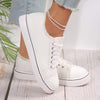 Women's Casual Lace-Up Canvas Shoes 10802530C