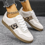 Women's Retro Leopard Lace-Up Sneakers 71957106S