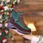 Women's Vintage High-Top Lace-Up Casual Short Boots 50409119C
