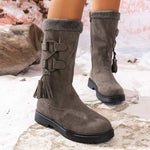 Women's Thickened Plush Mid-Calf Boots 02929117C