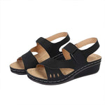 Women's Casual Wedge Sandals with Velcro Straps 74134606C