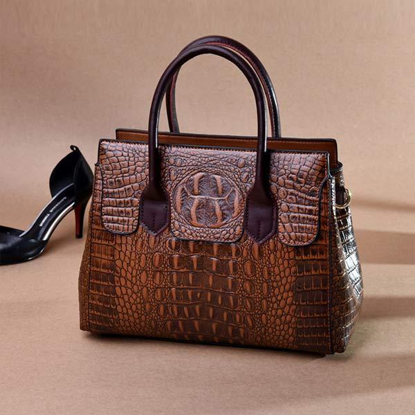 Crocodile-Pattern Tote Bag 33118894C