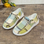 Women's Plaid Canvas Shoes 06385589C