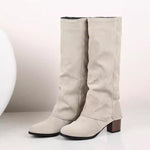 Women's Simple Thick Heel High Boots Knight Boots 60702200S