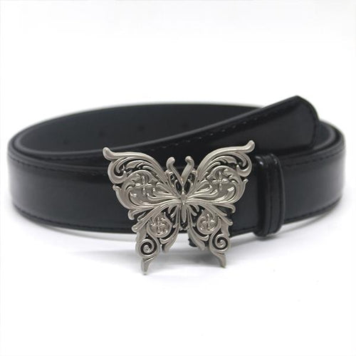 Women's Fashion Love Cross Flower Retro Button Belt 03072505S