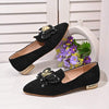 Women's Pointed Toe Beaded Shallow Flat Casual Shoes 38525316C