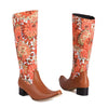 Women's Casual Ethnic Embroidered Print High Boots 94386157S