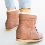 Women's Suede Lace-Up Short Boots 40439328C