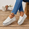 Women's Rhinestone Platform Platform Loafers 52716236C