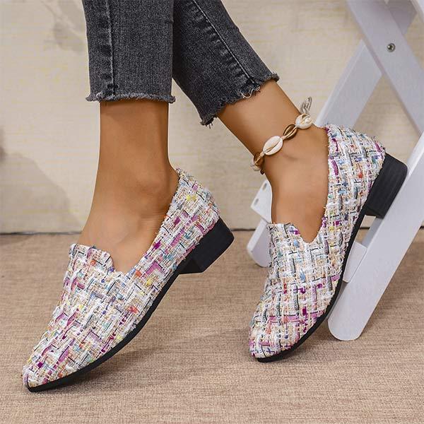 Women's Pointed Toe Fabric Slip-On Shoes 41993071C