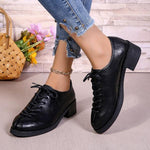 Women's Retro Lace-Up Flats 77439008S