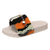 Women's Fashion Chain Plush Flat Slippers 04537616S