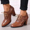 Women's Block Heel Lace-Up Fashion Shoes 05532375C