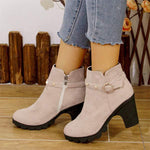 Women's Chunky Heel Ankle Boots 17334349C