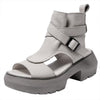 Women's Buckle Platform High Top Block Heel Sandals 77377651C