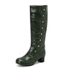 Women's Studded Block-Heel Knee-High Boots 11469340C