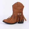 Women's Tassel Woven Retro Western Fashion Boots 27280680C