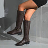 Women's Long Riding Boots with Buckle Strap 07520002C