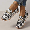 Women's Non-Slip Soft-Sole Leopard Print Comfort Flats 73001997C