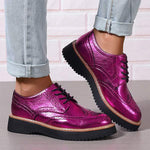 Women's Thick-Soled Fashion Lace-Up Shoes 37967374C