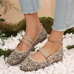 Women's Stylish and Elegant Floral Pattern Flat Shoes 00306000C