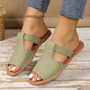 Women's Monochromatic Peep Toe Sandals 74474533C