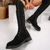 Women's Suede Over-the-Knee Boots 30258485C