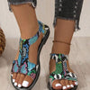 Women's Flat Casual Hollow Fish Mouth Sandals 39153173C