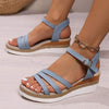 Women's Peep Toe Wedge Platform Sandals 78534012C