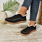 Women's Flat Thickened Fleece-Lined Warm Shoes 89302932C