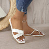 Women's Flat Fashion Cross Sandals 20791398C