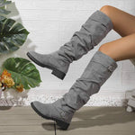 Women's Knee-High Slouch Boots with Ruching Detail 38293071C