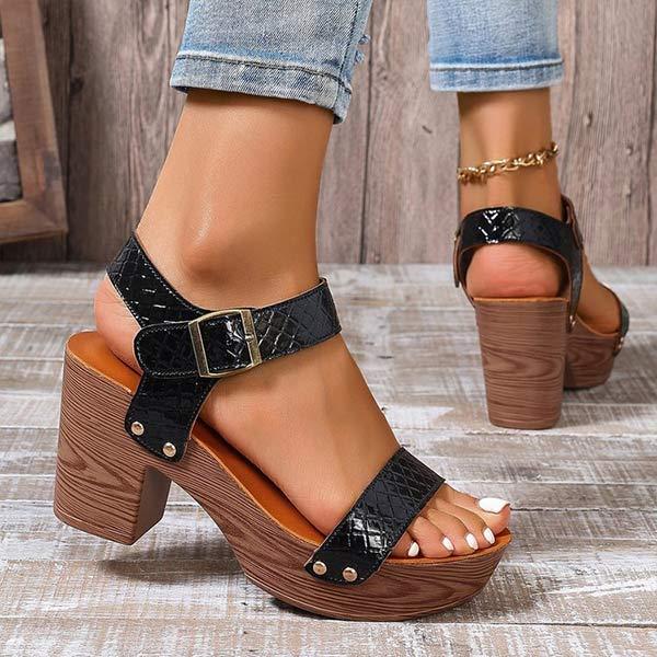 Women's Casual Block Heel Sandals 02394704C