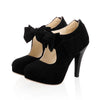 Women's Fashion Bowknot Platform Stiletto Shoes 41112583C