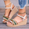 Women's One-Strap Buckle Chunky Heel Thick-Sole Sandals 92800317C