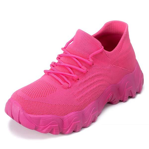 Women's Lace Up Fly Knit Sneakers 57678126C