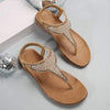 Women's Flat Anti-Slip Rhinestone Beach Sandals 75031450C