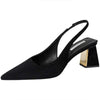 Women's Black Pointed-Toe High Heels 79490843C