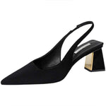 Women's Black Pointed-Toe High Heels 79490843C