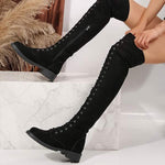 Women's Suede Over-the-Knee Boots 30258485C