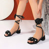 Women's Casual Simple Flower Strap Sandals 61182349C