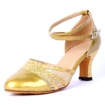 Women's Fashion Medium Heel Soft Sole Dance Shoes 04960715C