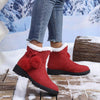 Women's Cute Plush-Lined Short Boots with Fluffy Cuffs 98682670C